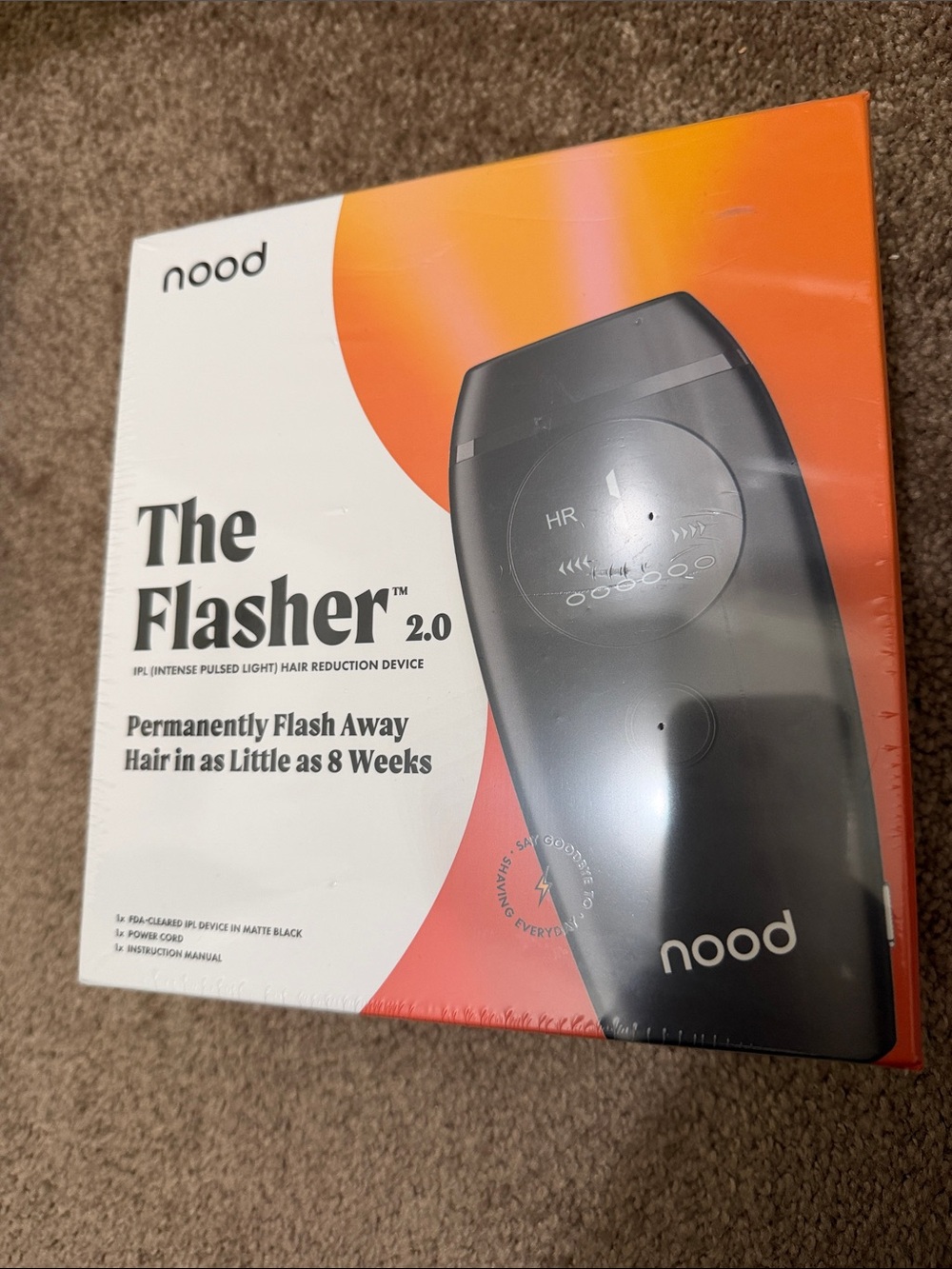 NOOD - The Flasher 2.0 IPL Hair Reduction Device - black - NEW IN BOX